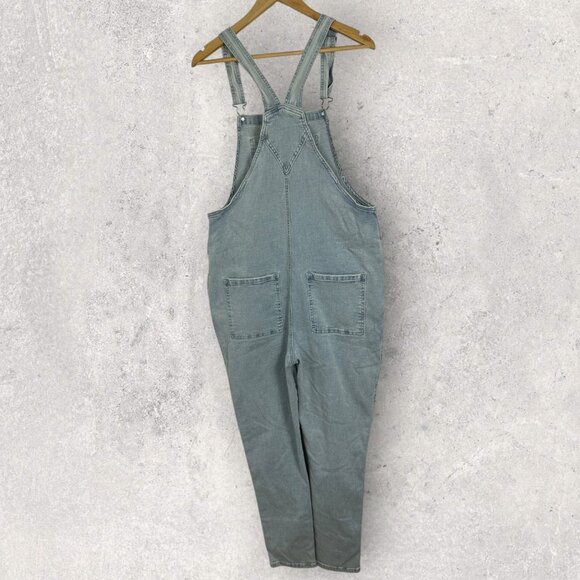 NWT Legoe Heritage Mom Denim Overalls Ice Denim Womens Size 2 Maternity Dungaree - Picture 5 of 16